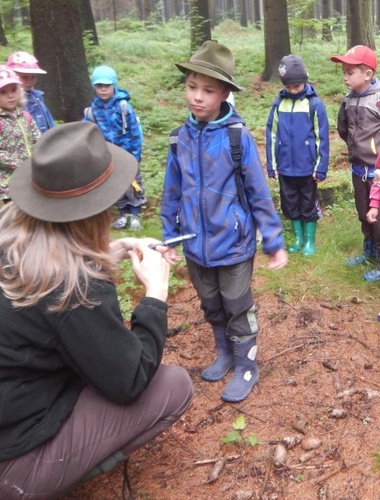 Lesní pedagogika u pramene Odry 
