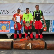 Zleva: 2. Marek Jeniga, 1. Miroslav Chrust, 3. Jaroslav Houha