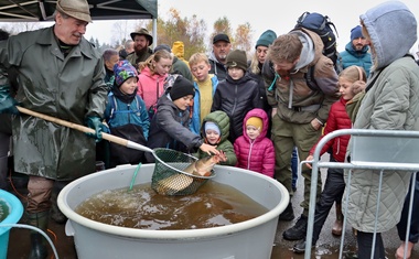 Výlov ryb na Olšině přitáhl davy