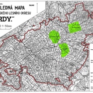 Dělostřelecká střelnice Brdy, 1931, mapa